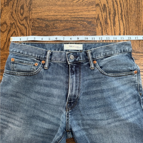 GAP Men’s Straight Fit Jeans 31 x 32 Like New EUC Medium Blue GapFlex - Picture 6 of 9